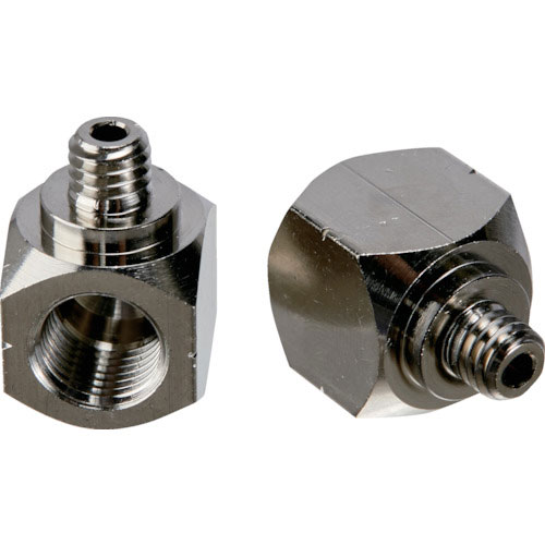 ＴＲＵＳＣＯ　Ｌ型グリスニップル用変換継手　Ｍ６ｘ１．０　２個入＿