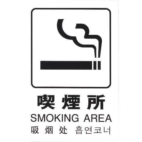 光　多国語ピクトサイン　喫煙所＿