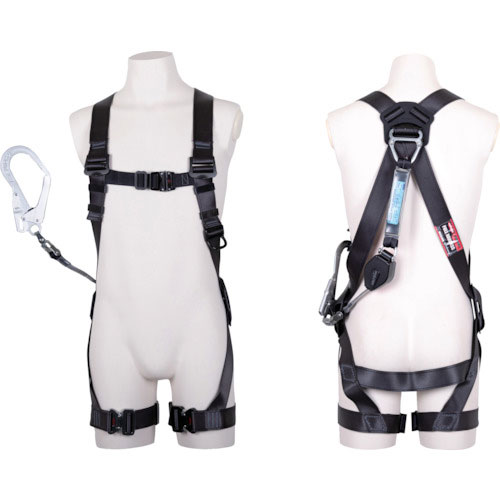 ツヨロン　黒影ハーネス　シングルランヤード付き　ＴＨ－５０４－ＣＲ９３ＳＶ－ＯＴ　コルトリトラ　ロッ＿