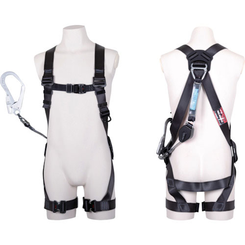 ツヨロン　黒影ハーネス　シングルランヤード付き　ＴＨ－５０４－ＣＲ９３ＳＶ－ＯＴ　コルトリトラ　ロッ＿