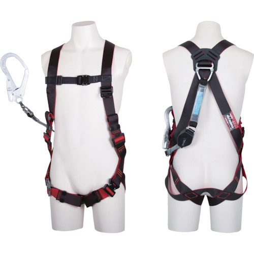 ツヨロン　レヴォハーネスランヤード付き　ＴＨ－５０８－ＣＲ９３ＳＶ－ＯＴ　コルトリトラ　黒／赤　Ｍサ＿