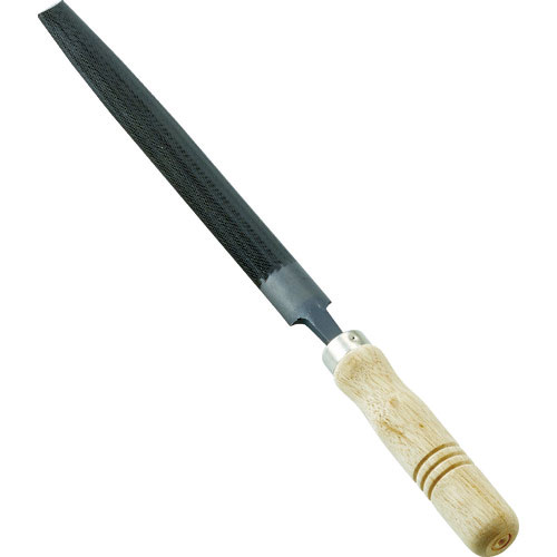 ＴＲＵＳＣＯ　鉄工用ヤスリ　木柄付　半丸　中目　刃長２００＿