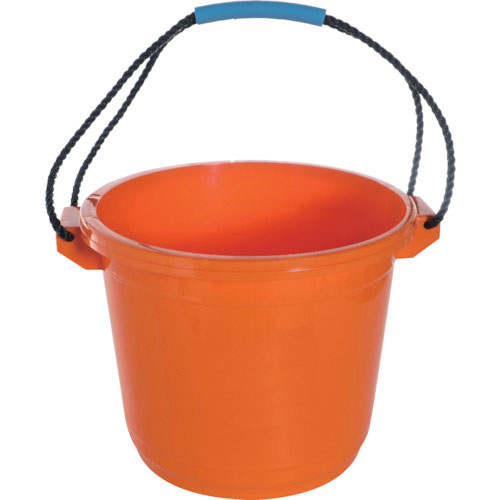 ＴＲＵＳＣＯ　ハードプラバケツ　１４Ｌ　オレンジ色＿