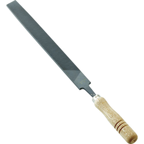 ＴＲＵＳＣＯ　鉄工用ヤスリ　木柄付　平　荒目　刃長３００＿