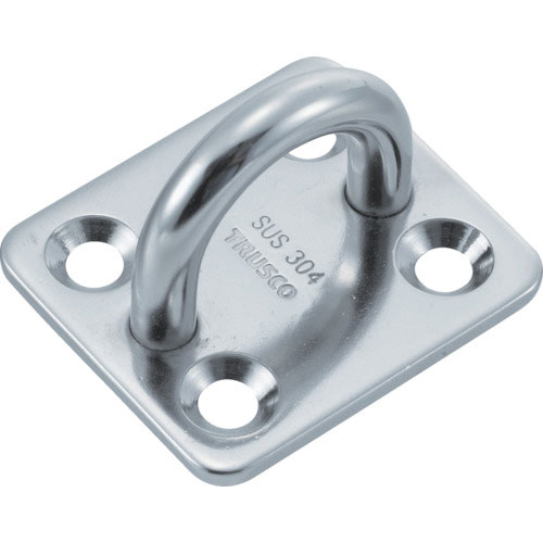 ＴＲＵＳＣＯ　アイプレート　ステンレス製　４ｍｍ　１個入＿