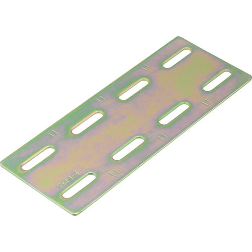 ＴＲＵＳＣＯ　ジョイント金具７６型フラット　クロメート　７６Ｘ２９５　穴数１２＿