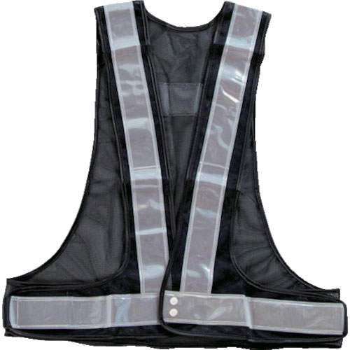 ＴＲＵＳＣＯ　安全ベスト　紺×シルバー　ポリエステル製＿