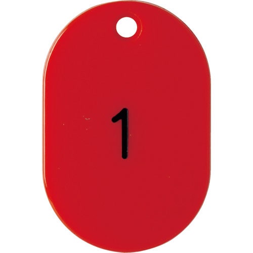 ＴＲＵＳＣＯ　番号入小判札　小　４５Ｘ３０　１～２５　赤＿