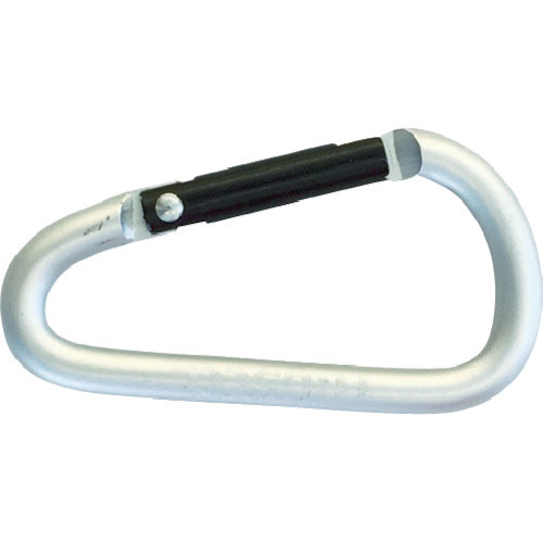 ＴＲＵＳＣＯ　まとめ買い　カラビナ　線径５ｍｍＸ５０ｍｍ　Ｄ型　シルバー１００個＿