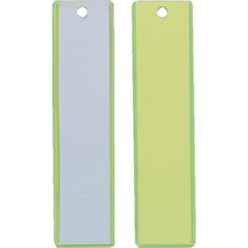ＴＲＵＳＣＯ　掛名札　３ｘ１２０ｘ３０ｍｍ　　蛍光イエロー／クリア＿