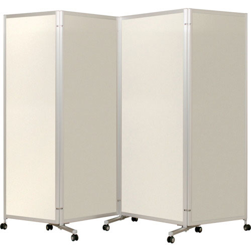 ＴＲＵＳＣＯ　４連パーテーション　Ｈ２１００　アイボリー＿