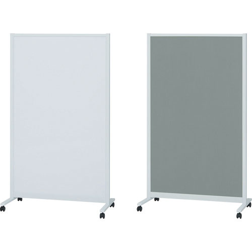 ＴＲＵＳＣＯ　パーテーションホワイトボード片面掲示板タイプ　キャスター付　Ｗ１２００×Ｈ１５００＿