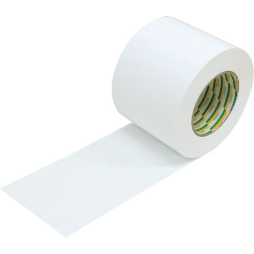パイオラン　耐久ラインテープ　１００ｍｍ×５０ｍ　白＿