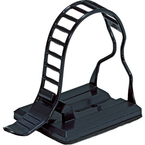 ＴＲＵＳＣＯ　ケーブルクランプベルトタイプ　結束径５～２５Φ　黒　１０個入＿