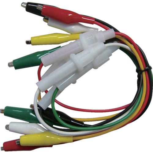 テイシン　ヒューズホルダー付テストリード（シールドクリップＭ両端付）＿