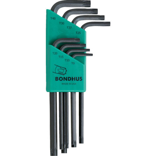 ボンダス　トルクス［［Ｒ］］Ｌ－レンチ　ロング　セット８本組（Ｔ９－Ｔ４０）＿