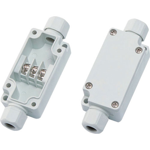 タカチ　ケーブルグランド付端子ボックス（ＪＡＮ付き）　Ｗ７０×Ｈ５０×Ｄ２４　ライトグレー＿