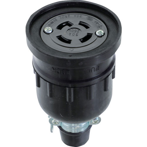 ＴＲＵＳＣＯ　引掛防水コネクタボデー接地３Ｐ＿