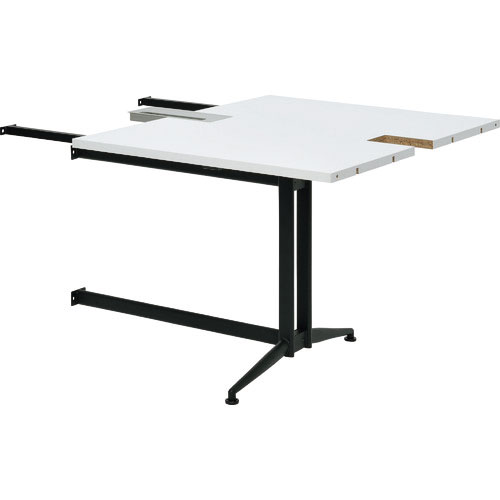 ＴＲＵＳＣＯ　Ｔ字脚大会議テーブル　増連　Ｗ８００×Ｄ１０００×Ｈ７２０　ホワイト＿