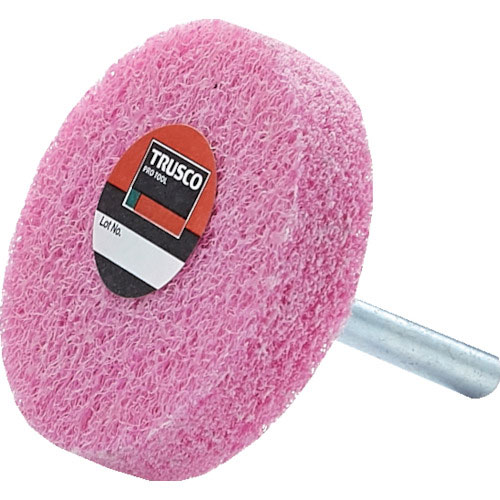 ＴＲＵＳＣＯ　軸付ナイロンホイール　軸径６ｍｍ　＃８００　ピンク＿