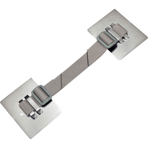 ティーエフサービス　家具・キャビネット転倒防止粘着金具　ティープレートベルトタイプ（メタリック）２個＿