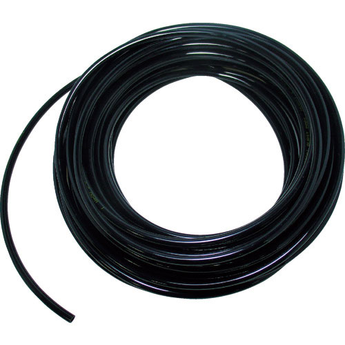 ＴＲＵＳＣＯ　ウレタンチューブ　４Ｘ２．５　１００Ｍ　黒＿
