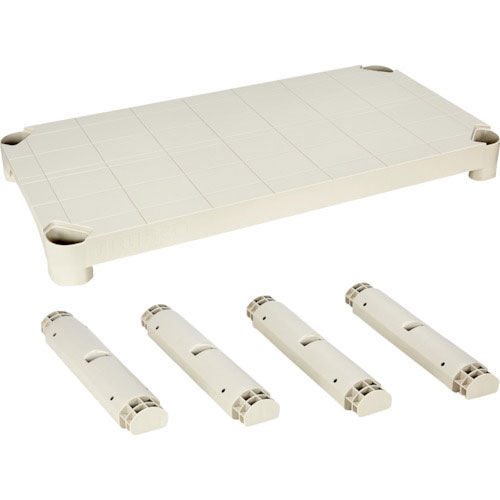 ＴＲＵＳＣＯ　プラ棚用　棚板セット　棚板間隔高さ３７２ｍｍ用脚４本付　ネオグレー＿