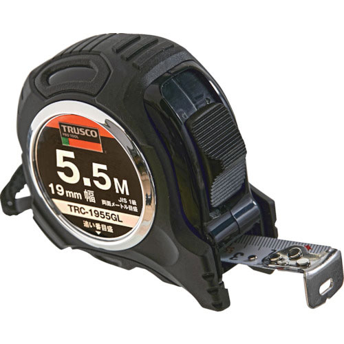 ＴＲＵＳＣＯ　追番目盛りゴムカバー付コンベックス　１９幅５．５ｍ＿