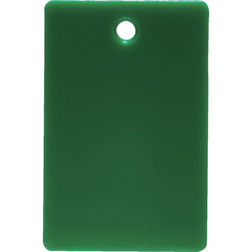 ＴＲＵＳＣＯ　スチロール番号札　無地　長方形　大　５７Ｘ３８ｍｍ　５枚入　緑＿