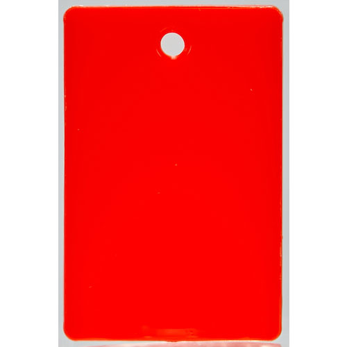 ＴＲＵＳＣＯ　スチロール番号札　無地　長方形　大　５７Ｘ３８ｍｍ　５枚入　赤＿