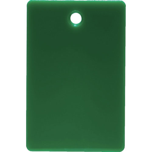 ＴＲＵＳＣＯ　スチロール番号札　無地　長方形　小　４５Ｘ３０ｍｍ　５枚入　緑＿