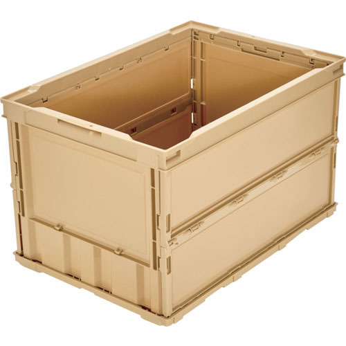 ＴＲＵＳＣＯ　オリコン　薄型折りたたみコンテナ　５０Ｌ　ＬＳ色＿