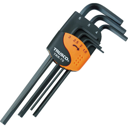 ＴＲＵＳＣＯ　六角棒レンチセット　標準タイプ　７本組＿