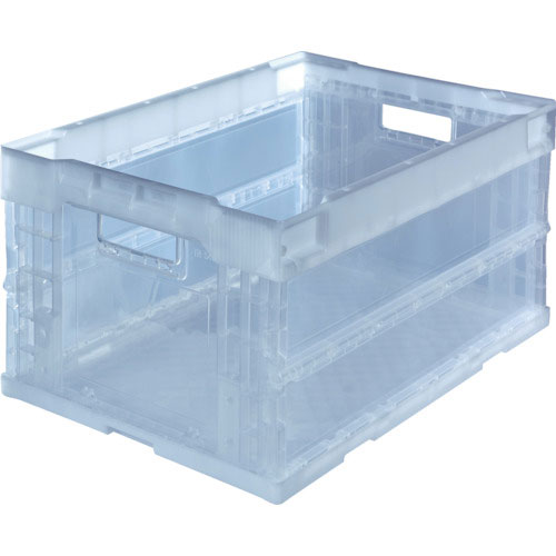 ＴＲＵＳＣＯ　オリコン　α折りたたみコンテナ　４０Ｌ　透明　透明＿