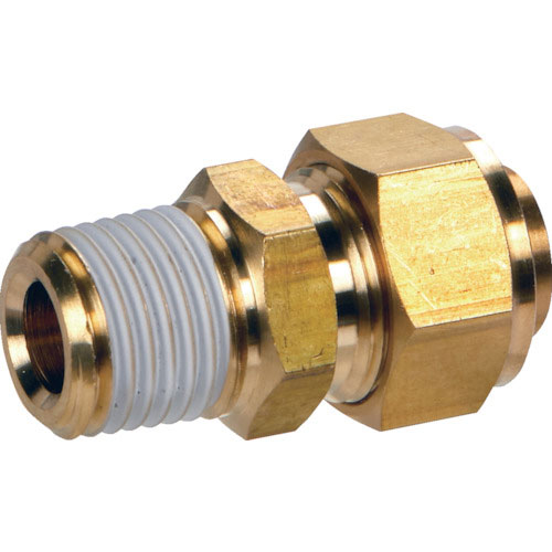 ＴＲＵＳＣＯ　クイックシール継手　コネクタ　φ６Ｘ４．５　呼びＲ１／４＿