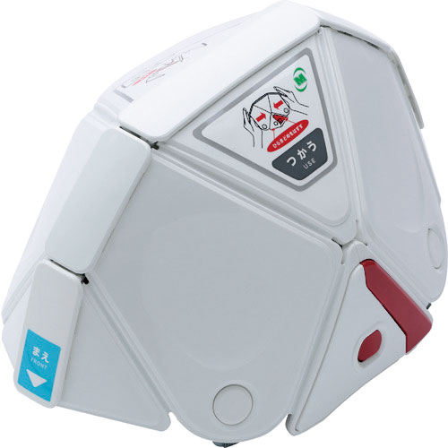 ミドリ安全　子ども用　防災用折りたたみヘルメット　フラットメットキッズ　ＴＳＣ－１０Ｋ　ホワイト＿