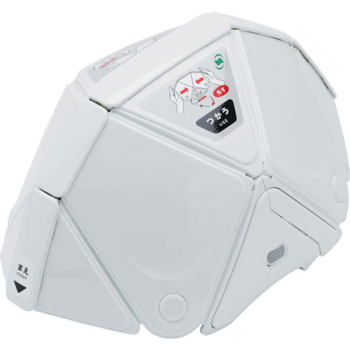 ミドリ安全　防災用折りたたみヘルメット　フラットメット２　ＴＳＣ－１０Ｎ　ホワイト＿