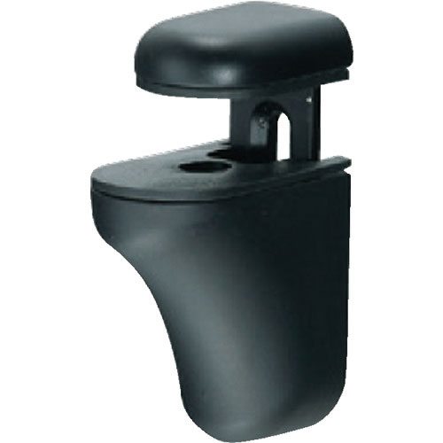 ＴＲＵＳＣＯ　棚受け金具ブラケット　棚グリップ　ブラックつや消し　板厚２～２１ｍｍ用　亜鉛合金ダイカ＿