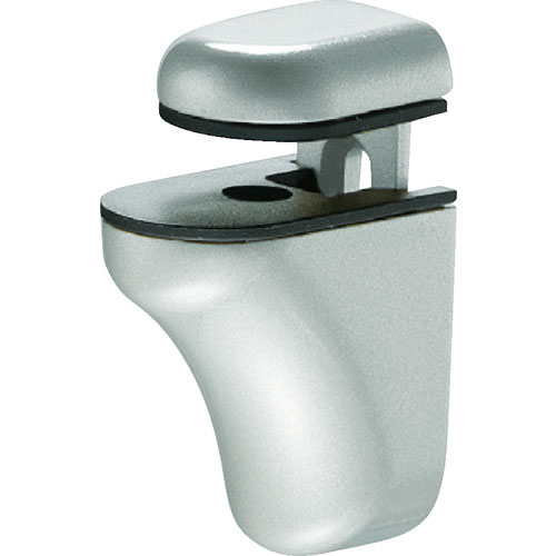 ＴＲＵＳＣＯ　棚受け金具ブラケット　棚グリップ　シルバー　板厚２～２１ｍｍ用　亜鉛合金ダイカスト製＿