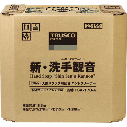 ＴＲＵＳＣＯ　ハンドソープ　新・洗手観音　１７．０ｋｇ　バックインボックス＿