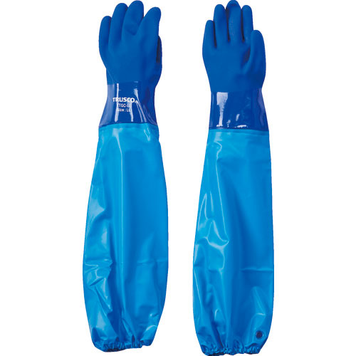 ＴＲＵＳＣＯ　腕カバー付耐油手袋　ＬＬサイズ＿