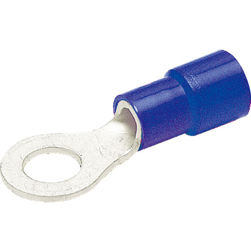 ＴＲＵＳＣＯ　環境配慮型絶縁被覆付圧着端子丸形φ４．３長さ１９．９　（２５個入）＿