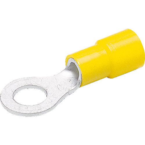 ＴＲＵＳＣＯ　環境配慮型絶縁被覆付圧着端子丸形φ５．３長さ２７．０　（１５個入）＿