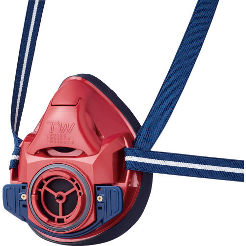 シゲマツ　防じん・防毒マスク　ＴＷ０１ＳＣ　レッド　Ｓ＿