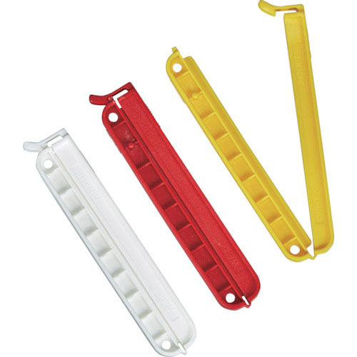 ＴＲＵＳＣＯ　袋留めクリップ　３Ｐ（白赤黄）＿