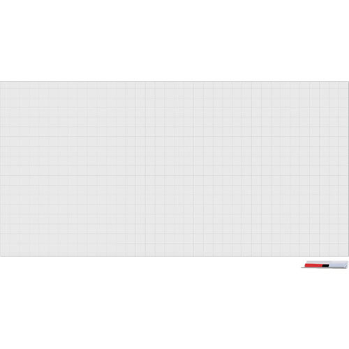 ＴＲＵＳＣＯ　吸着ホワイトボードシート暗線入　９００×１８００×１．０＿