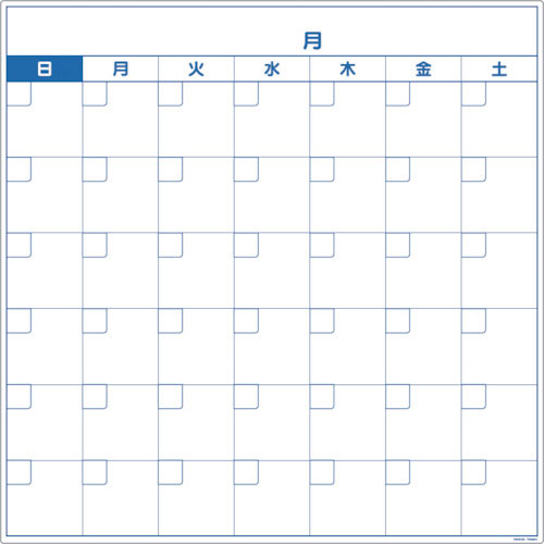 ＴＲＵＳＣＯ　スケジュールボード　マグネットシートタイプ　万年カレンダー＿