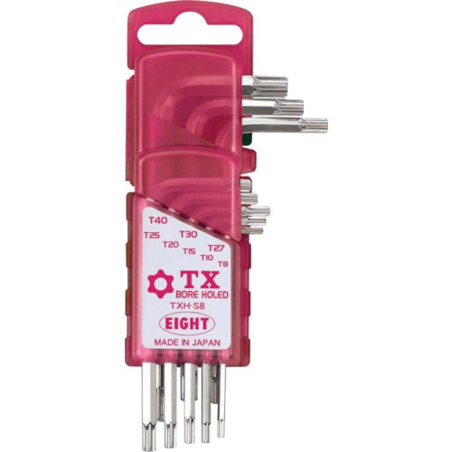 エイト　ＴＸレンチ　穴付　標準寸法　ドアホルダー　８本セット　Ｔ８～Ｔ４０＿