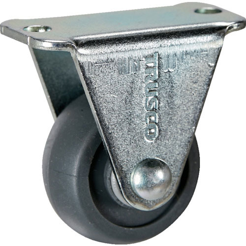 ＴＲＵＳＣＯ　キャスター　ＴＹＧシリーズ　固定　エラストマー車　２５ｍｍ＿