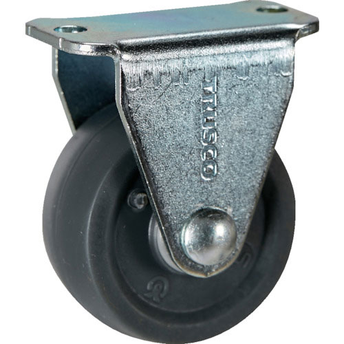 ＴＲＵＳＣＯ　キャスター　ＴＹＧシリーズ　固定　エラストマー車　３２ｍｍ＿